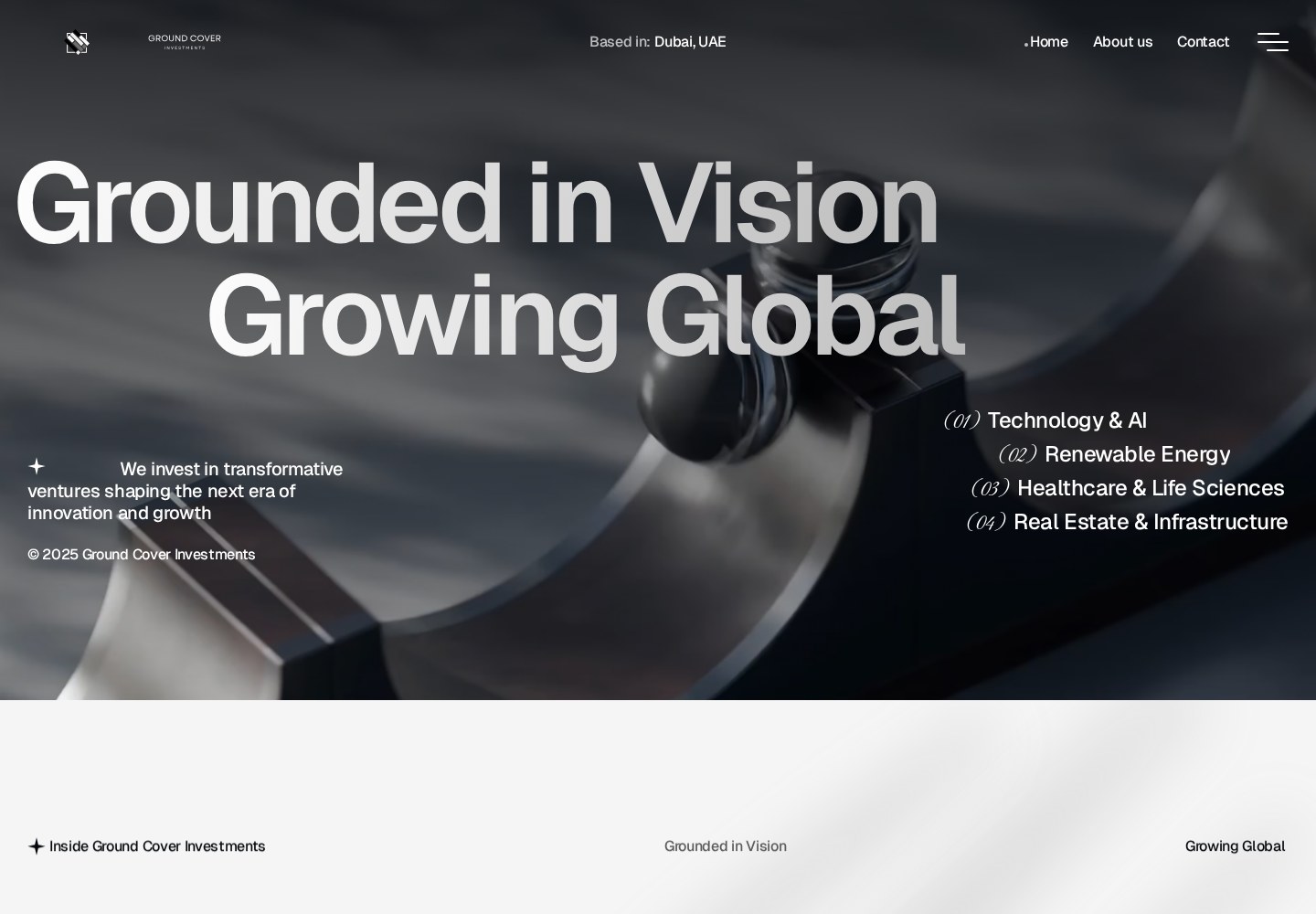 Ground Cover Investments website homepage